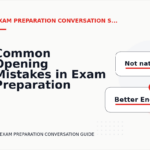 Common Opening Mistakes in Exam Preparation Conversations