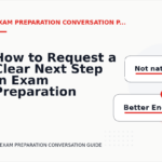 How to Request a Clear Next Step in Exam Preparation Conversation English