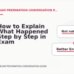 How to Explain What Happened Step by Step in Exam Preparation Conversation English