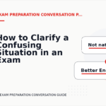 How to Clarify a Confusing Situation in an Exam Preparation Conversation